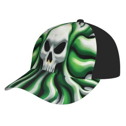 Green and White Baseball Cap (Whole Design)